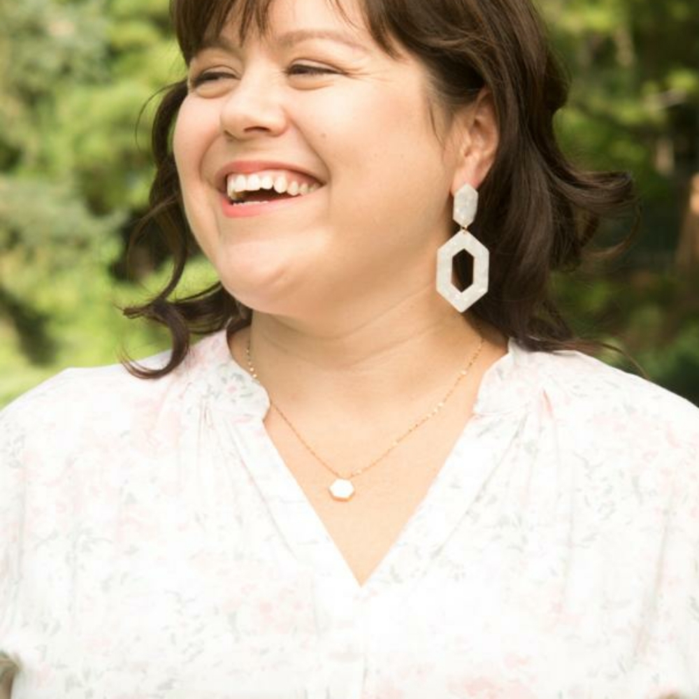 💙GLISTEN GEOMETRIC OPAL PENDANT NECKLACE - Picture 2 of 4